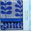 100% cotton yarn dyed terry gift towel
