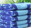 100% cotton yarn dyed thin bath towel