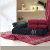 100% cotton yarn dyed towel set