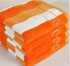 100% cotton yarn dyed velour bath towel