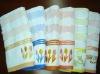 100% cotton yarn dyed velvet towel with embroiderey