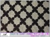 100% cotton yarn silver embroidery fabric