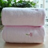 100%cotton zero twist beauty embroidery bath towel