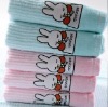 100% cotton zreo twist embroidery cartoon hand towel