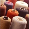 100% dyed spun yarns