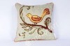 100% flax Embroidered Flax cushion pillow cover case home textiles