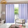 100% flax linen modern stripe printed curtain