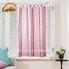 100% flax linen modern stripe printed window curtain