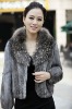 100% genuine rabbit fur coat. Rabbit fur coat with fashion design. Popular fur coat on hot selling with wholesale price!