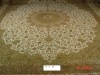 100% handknotted persian pattern silk rug