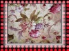 100% jacquard polyester printed fabric crysatal bead curtain