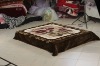 100% korean style raschel polyester mink blanket