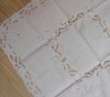 100% linen Hand made cutwork table cloth