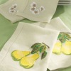 100% linen hand embroidery table napkin