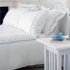 100%linen natural white kids bedding set