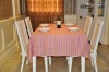 100% linen yarn dyed woven table cloth