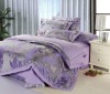 100%luxury rayon jacquard flat sheet set/wedding bedding/duvet cover