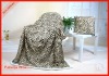 100% microfibre&sherpa fleece Blanket/Cushion set