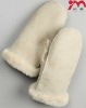 100% natural sheepskin fur gloves