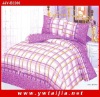 100% ployester purple printed 4pcs bedding sets