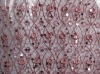 100% plyester fabric with 3MM triangle sequin 1"lowers