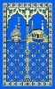 100% poliester muslim travel prayer mat