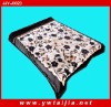 100%polyester 2ply Floral Printed Blanket stock