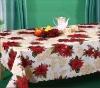 100% polyester Christmas designs printed table cloth