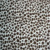 100% polyester Leopard grain print micro velboa