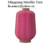 100% polyester Pink MX type metallic yarn