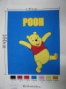 100%polyester Pooh printed fleece fabric