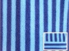 100% polyester Printed vertical stripe polar fleece
