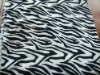 100% polyester Zebra Stripe printing coral fleece blanket