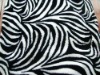 100% polyester Zebra grain printing coral fleece blanket