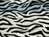 100% polyester Zebra grain printing coral fleece blanket