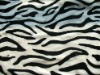100% polyester Zebra grain printing coral fleece blanket