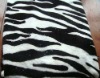 100% polyester Zebra grain printing coral fleece blanket