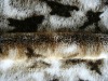 100%polyester animal print fleece fabric/velboa fabric