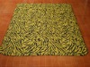 100% polyester animal printed fleece blanket