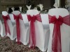 100% polyester banquet chair cover with organza sash