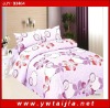 100% polyester bedclothes/ beautiful leaf print bedding set/ good quality bedding set/printed 4pcs bedding set