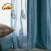 100% polyester blackout insulated blue curtain