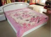 100% polyester blanket NO.8190 light pink blanket