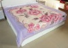 100% polyester blanket NO.8190 light purple blanket