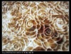 100%polyester blanket fabric/tie dye embossed rose fabric