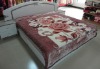 100% polyester blanket/print blanket/ 8187 red camel blanket