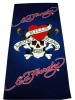 100% polyester branded pritned beach towel