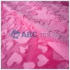 100% polyester brushed velboa/velour fabric