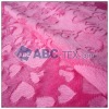 100% polyester brushed velboa/velour fabric