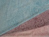 100% polyester burnout velboa home textile fabric